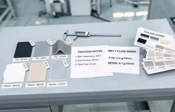 Polymer processing samples