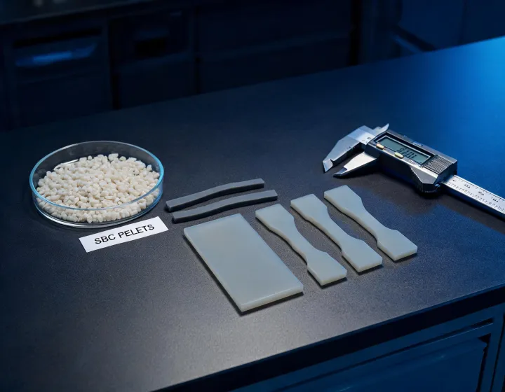 Kraton elastomer and resin lab samples